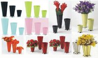 7.5" Mint Julip Plastic Flower Vase- case of 12-5304