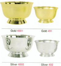 4 in. Revere Plastic Round Design Bowls- case of 72
