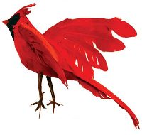 6.5" Flying Artificial Cardinal- Box of 6 or 12, B288
