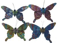 4.5" Artificial Butterfly Assortment- Pack of 2 Doz, B66519