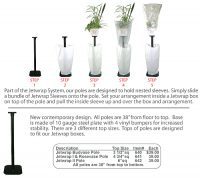 JetRam Flower Delivery Packaging Poles