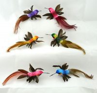 6" MUSHROOM/FEATHER HUMMINGBIRD Astmt - 6 Astd- 1 Dozen- B6624<br><br>Available February, 2023