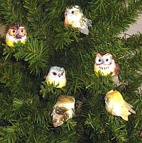 2.5" OWL WITH CLIP - 6 Astd- 1 Dozen- B6697