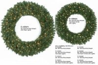 Monroe Pine Series Artificial Christmas Wreaths