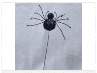 3" Wide X 2.5" Long Glittered Artificial Spider- Box of 2 Doz<br><br>Available February, 2023