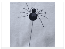3" Wide X 2.5" Long Glittered Artificial Spider- Box of 2 Doz<br><br>Available February, 2023