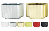 6" Plastic Round Design Bowls- case of 24- VAC790