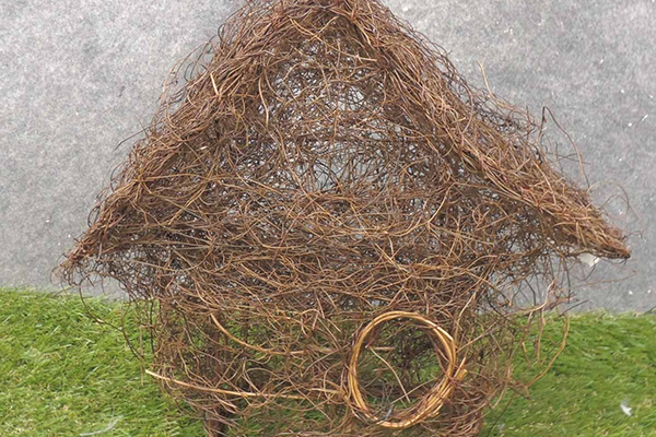11" Natural Moss / Twig Birdhouse - Box of 2-0