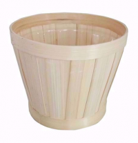 6.75" Round Chip Wood Pot Basket, case of 24