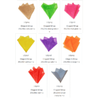 20" X 28" KoenPack Elegant Non-Woven Flower Wraps With Center "X" Slit