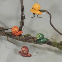 2" Snail, 4 Assorted, Box of 12- B6604