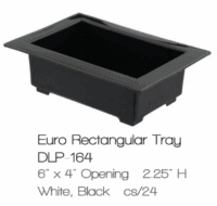 6 X 4 Inch "EURO" style Rectangle Flower Design Tray