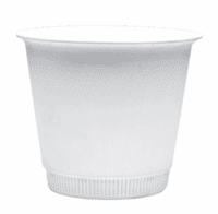 "Band-It" Series White Flower Pot in 2 Sizes